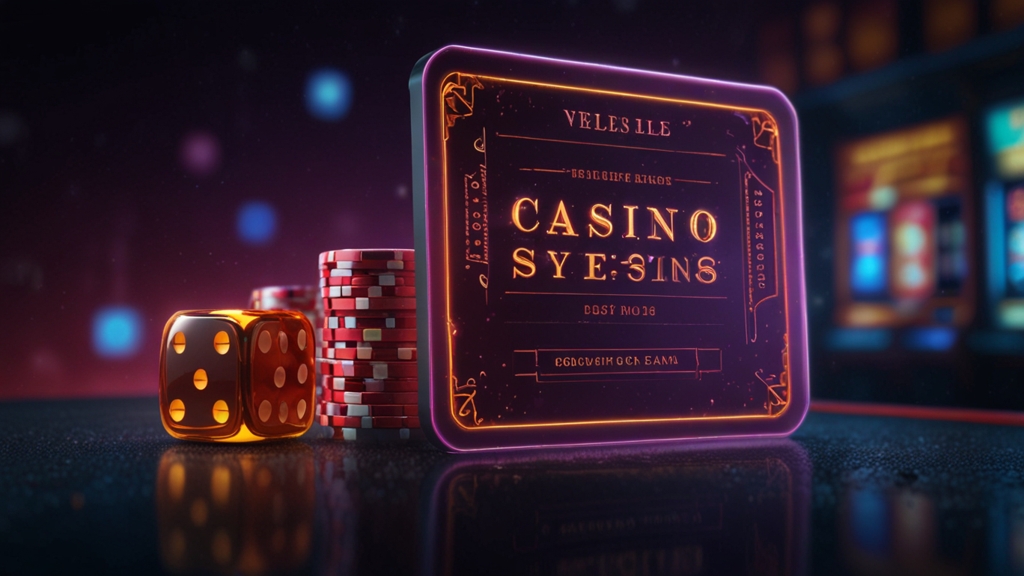 Casino-interface met voucher en invoerveld voor een code in donkere sfeer
