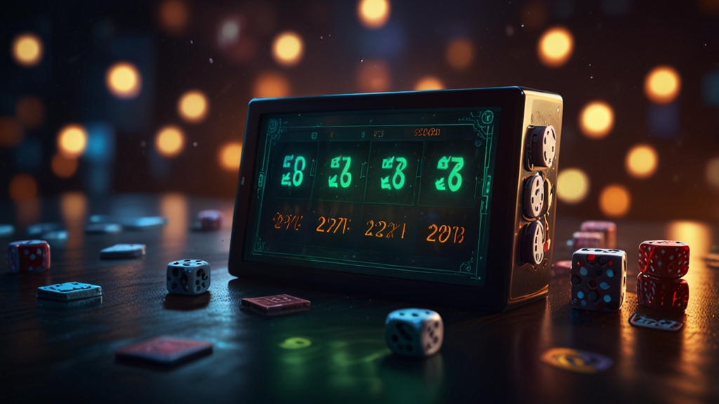 Uitbetaling in weekend met bank- en kalendericonen in een donker casino